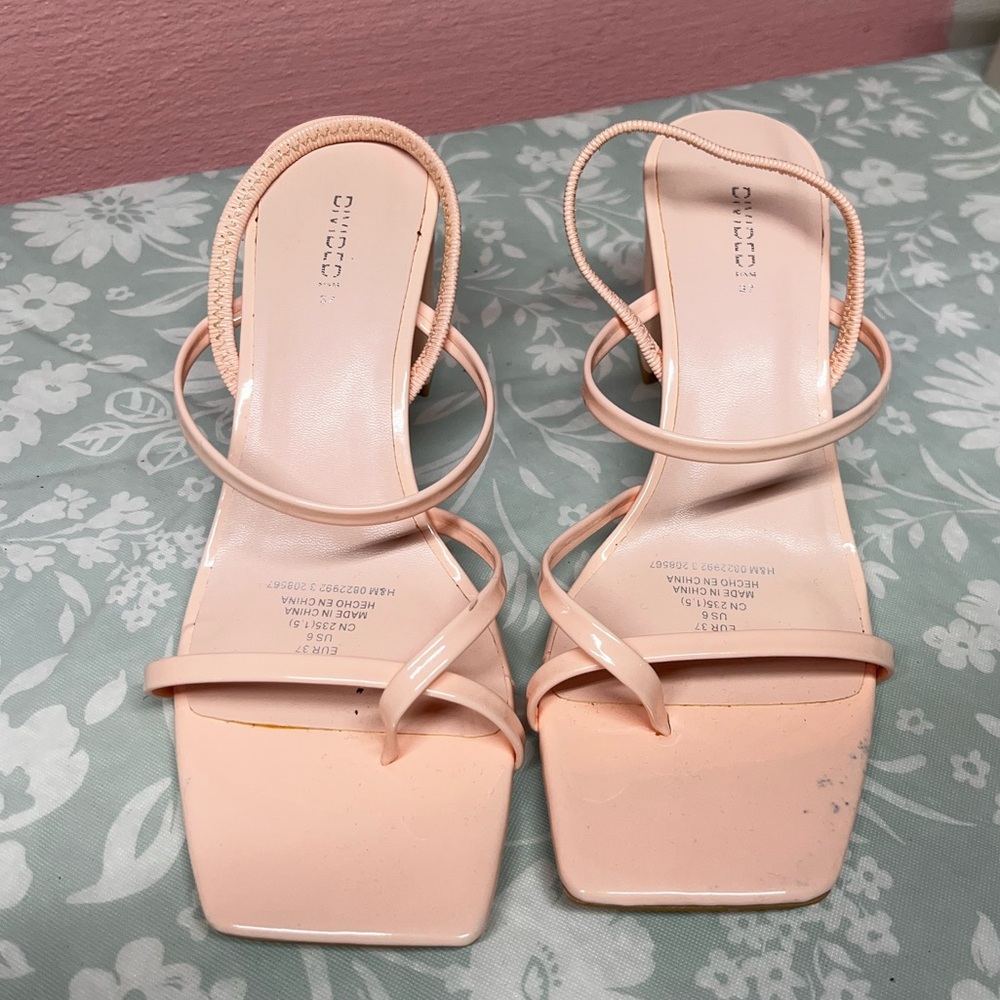 H&M Women's Blush Strappy Heels
